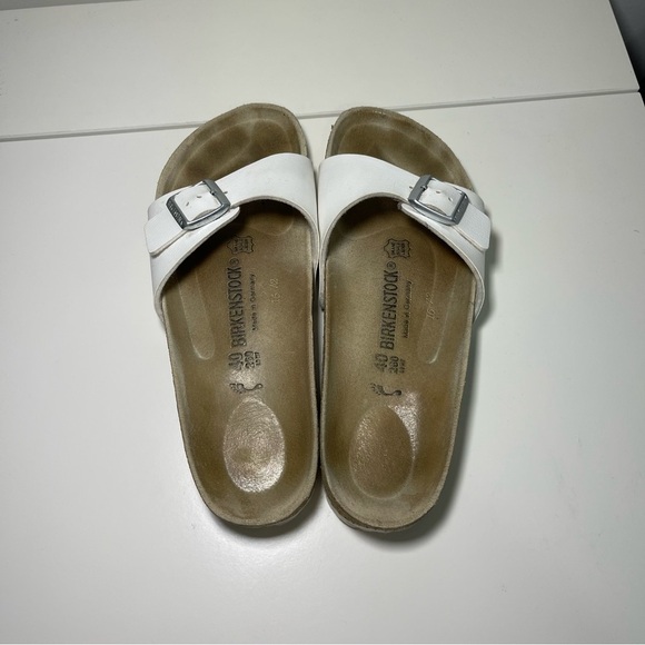 Birkenstock women’s White Birko-Flor Madrid one strap Summer spring Sandals 40 - Picture 5 of 9